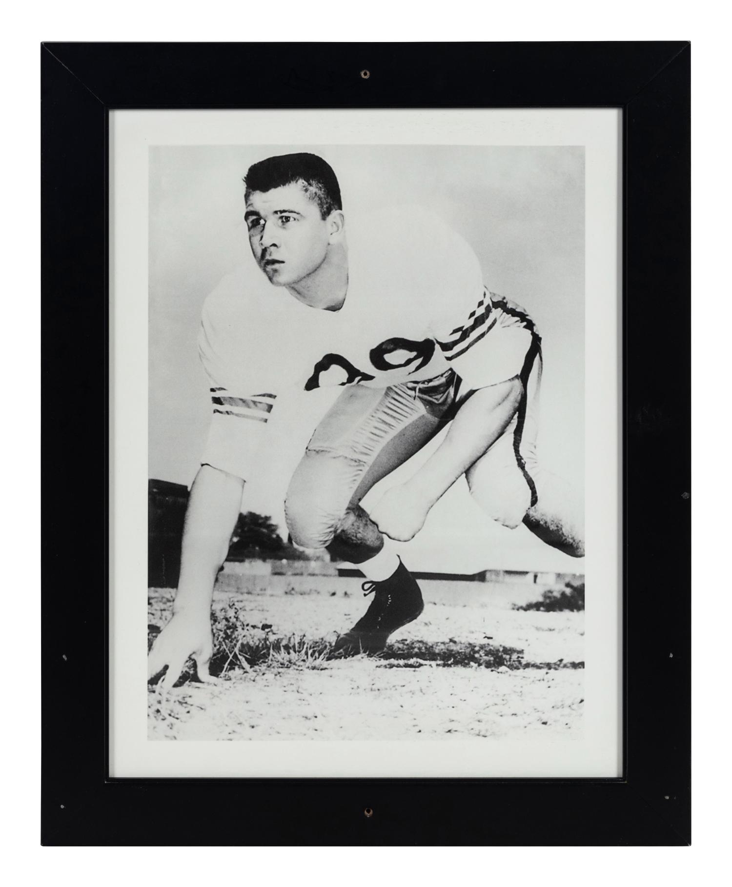 A Group of Six Photographs Depicting Mike Ditka as Chicago Bears Player Formerly Displayed at Mike Ditka’s Restaurant