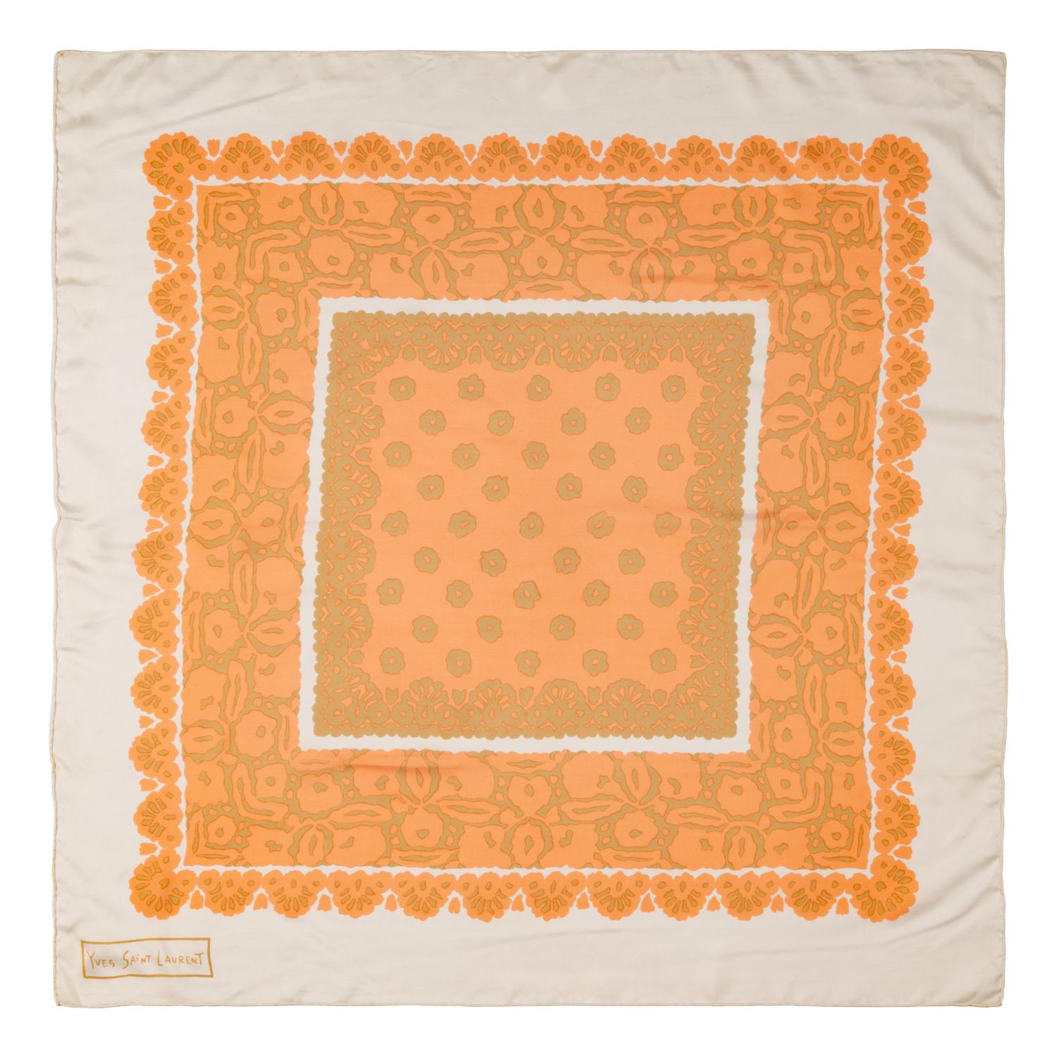 Five Designer Scarves: One Chanel and Four Yves Saint Laurent