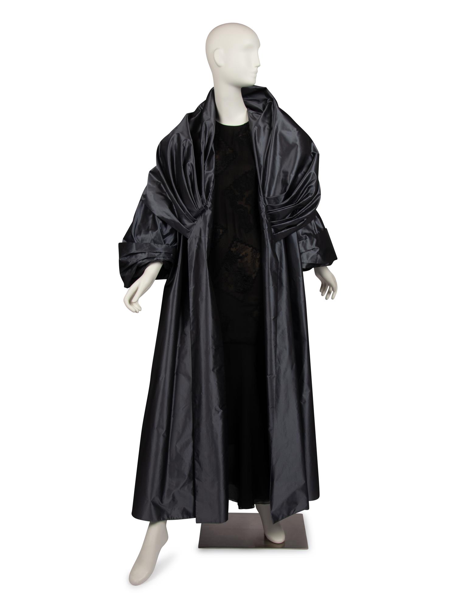 Christian Dior Haute Couture Silver Taffeta Coat, Autumn/Winter 1988-89