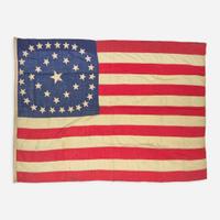 A 38-Star American National Flag commemorating Colorado statehood 1877-1889