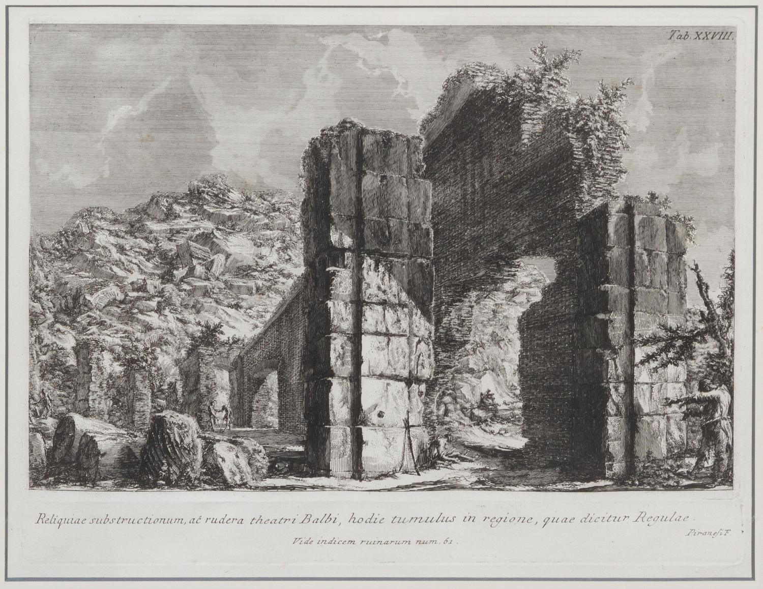 After Giovanni Battista Piranesi, (Italian, 1720-1778), Reliquaie substructionum