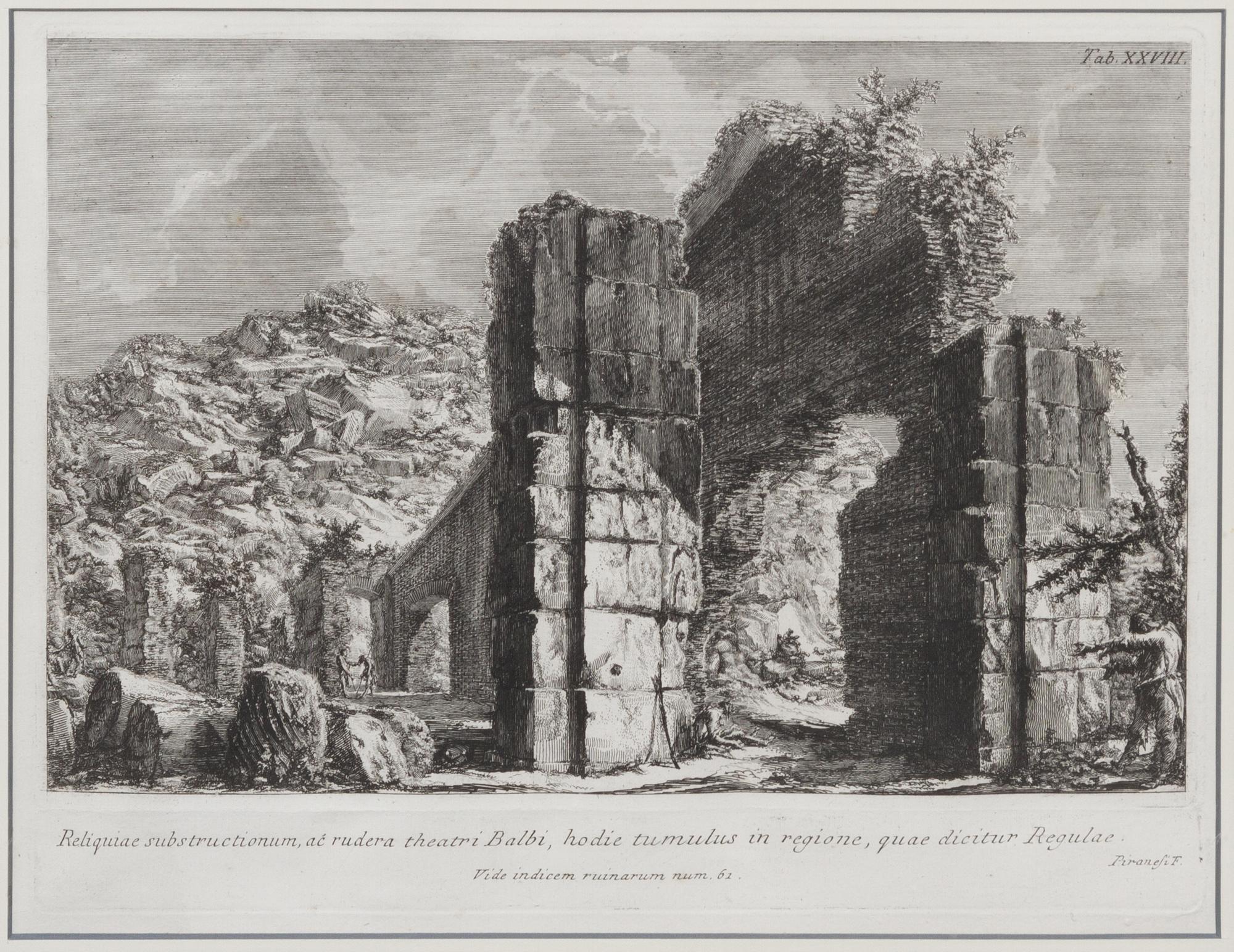 After Giovanni Battista Piranesi, (Italian, 1720-1778), Reliquaie substructionum