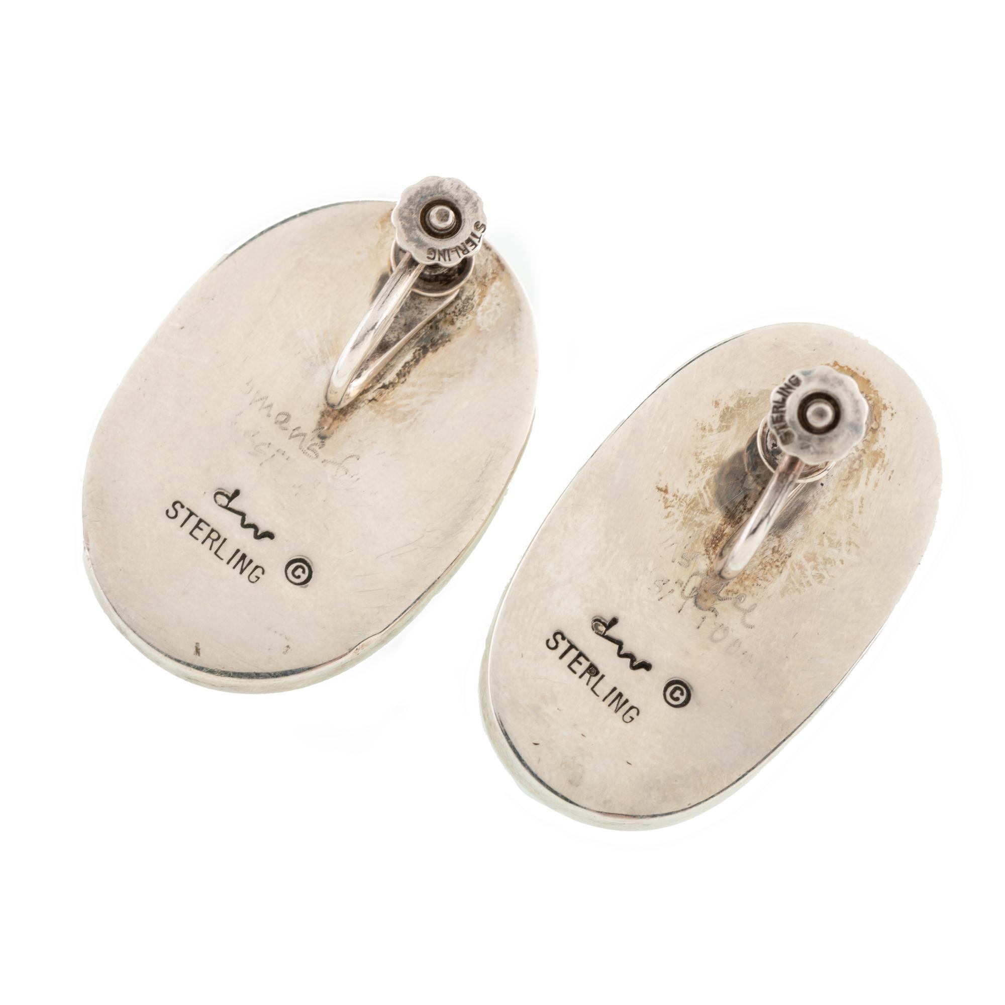 Sterling Silver and Walrus Ivory Earrings Lot is located and will ship from Denver, Colorado.