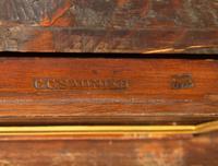 A Louis XVI Gilt Bronze Mounted Mahogany Bureau Plat by Claude-Charles Saunier (French, 1735-1807)