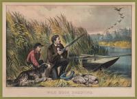 [HUNTING & SPORTING SCENES] -- CURRIER and IVES, publishers Deer Shooting. In the Northern Woods, n.d. (G.1672). -- And another copy. -- Partridge Shooting, No. 174, 1855. (G.5113). -- Partridge Shooting, 1870.(G. 5115). -- Wild Duck Shooting. On the Wing, 1870. (G.7213). -- The Rubber. "Put to His Trumps," n.d. (G.5687).
