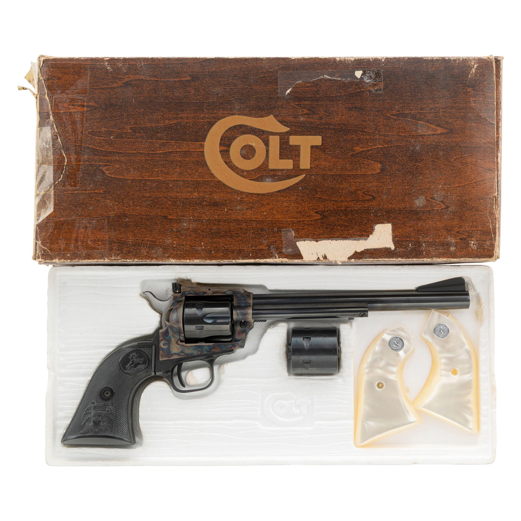 *Colt Dual Cylinder New Frontier Buntline Revolver in Factory Box with Extra Grips