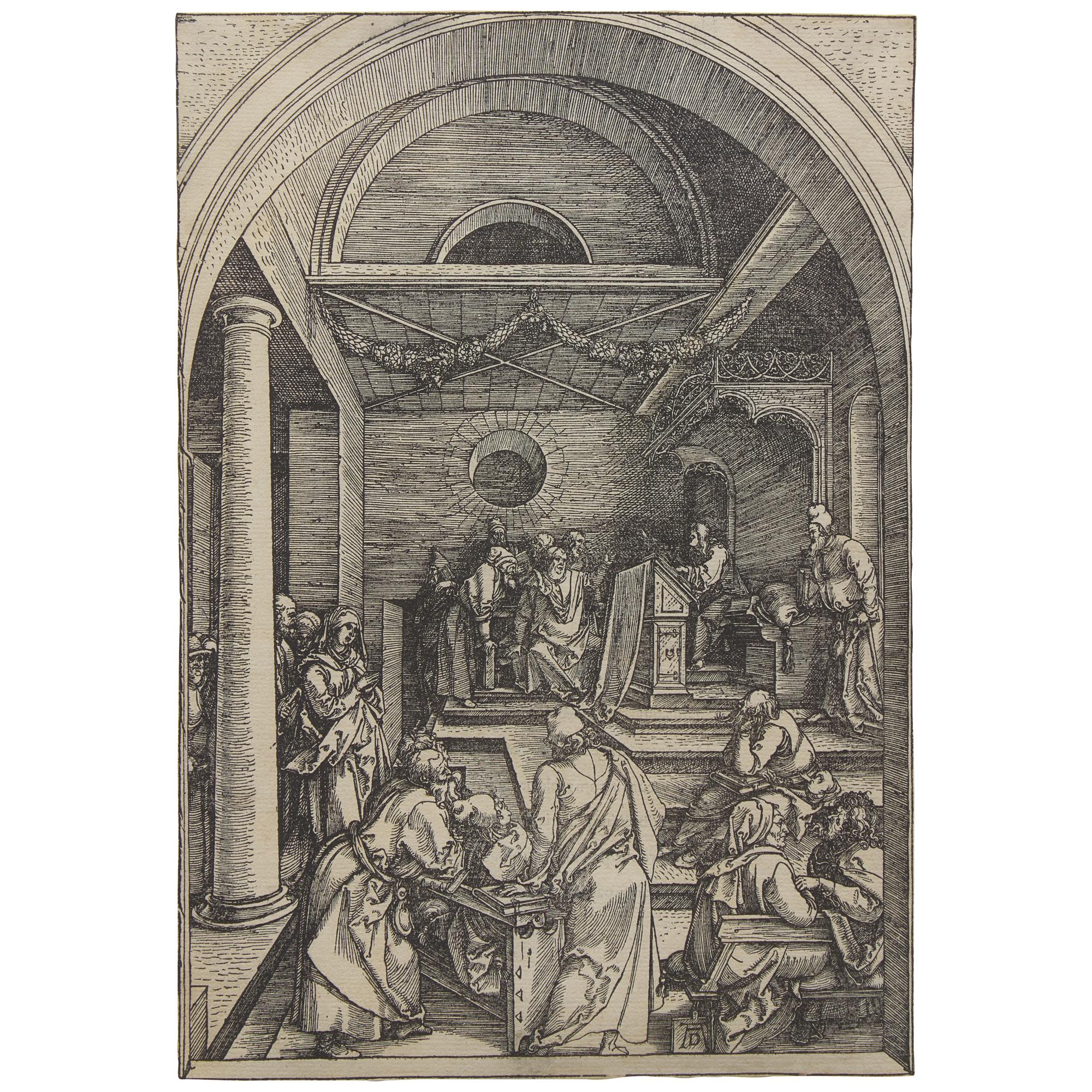 Albrecht Dürer (German, 1471–1528) — Christ Among the Doctors (from Life of the Virgin ), ca. 1503