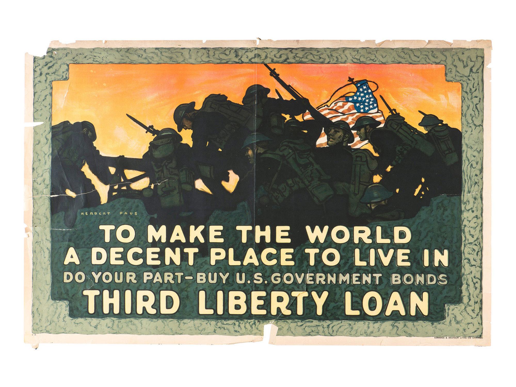 [WORLD WAR I]. A group of three World War I posters, comprising: