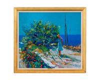 Paola, Woman on Seawall