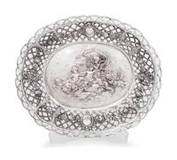 A Dutch or German Silver Basket