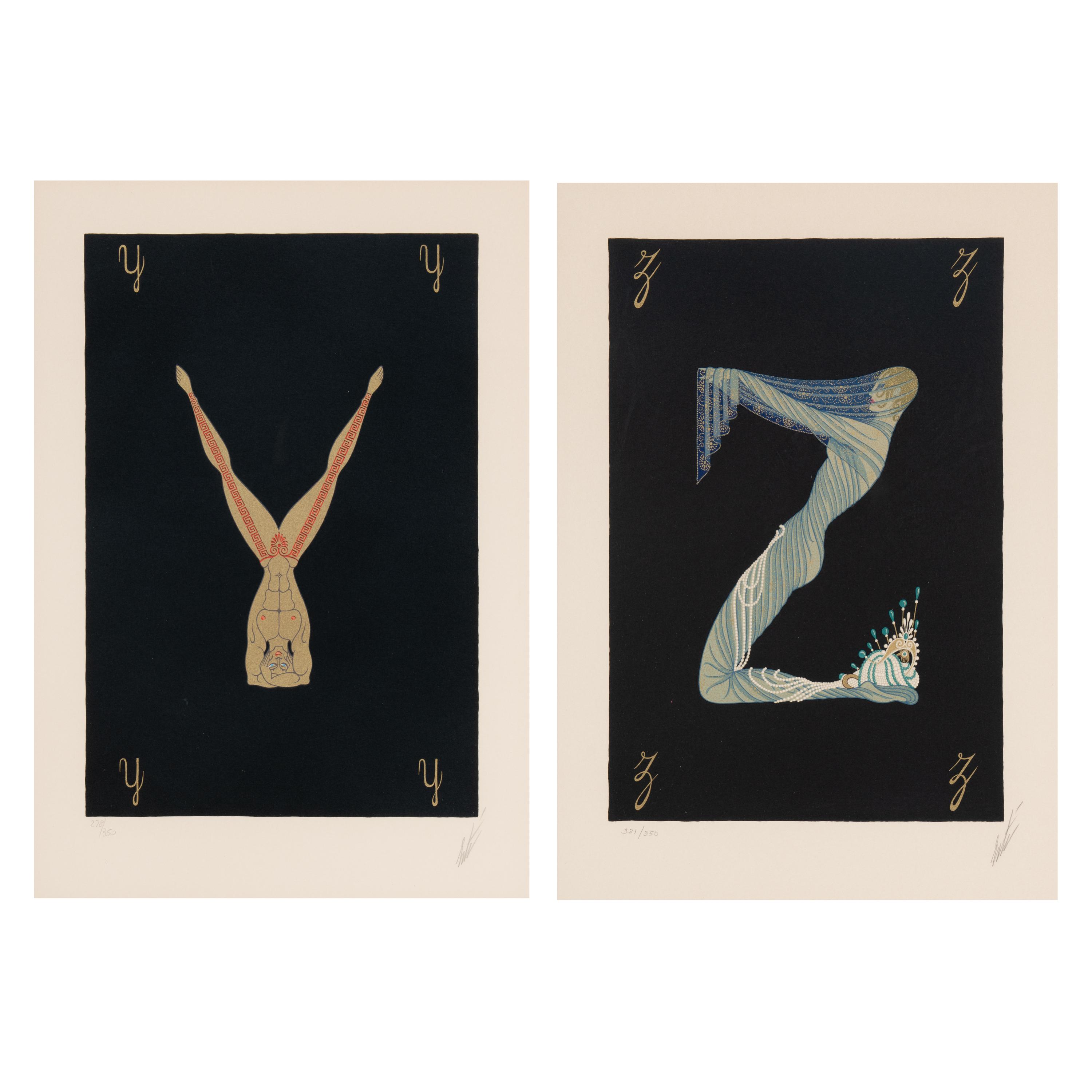 Romain de Tirtoff (called Erté) (Russian/French, 1892-1990) — Letters Y and Z