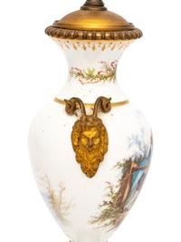 A Gilt Bronze Mounted Sèvres Style Porcelain Vase Mounted as a Lamp