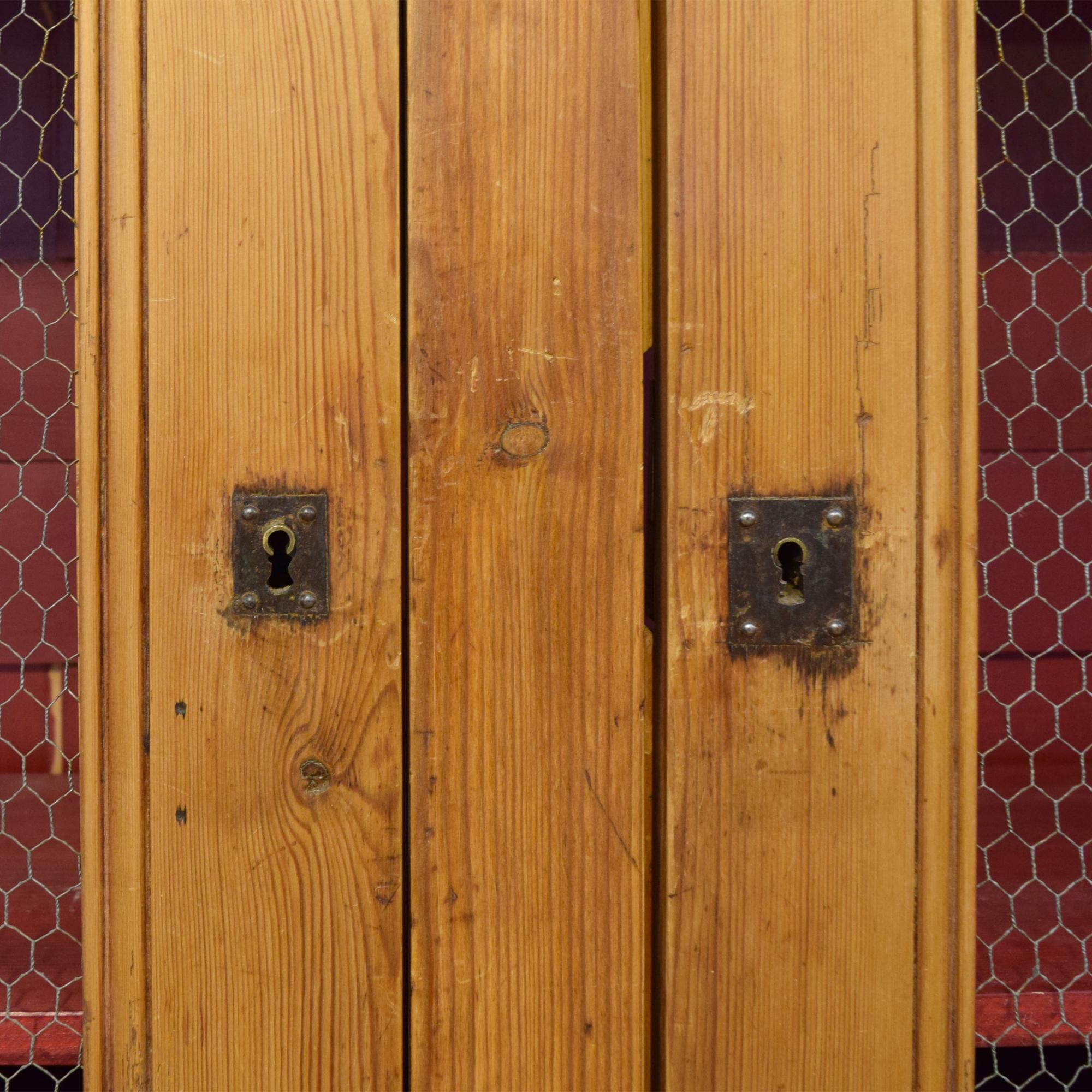 A Pine Four Door Cabinet 129" W x 17.5" D x 93" H — Italy, 19th Century