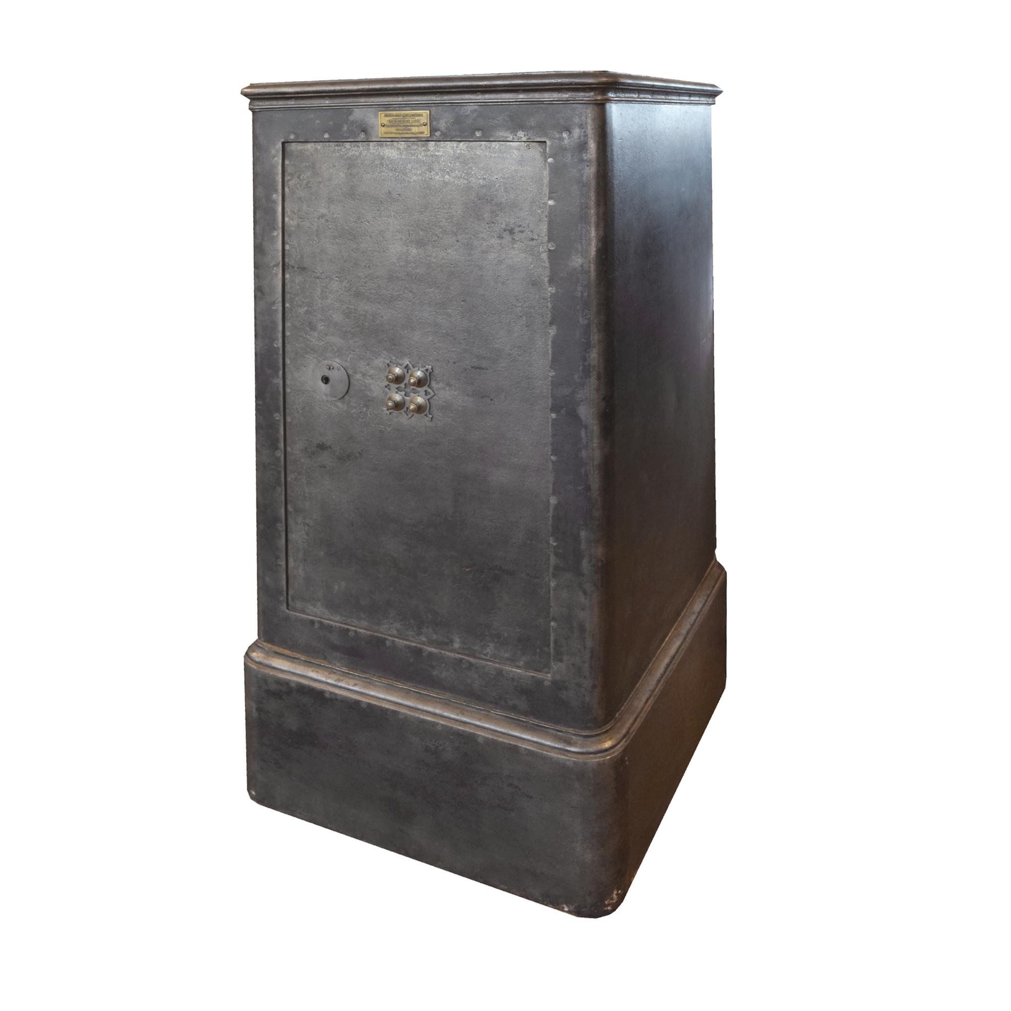 A Verstaen Cast Iron Safe 23.5" W x 22" D x 47.25" H — France, Circa 1900
