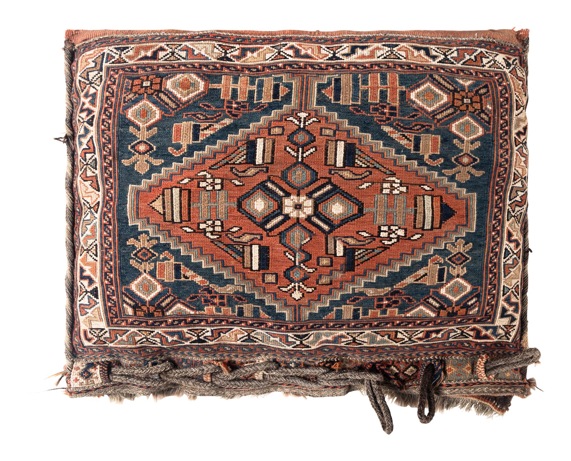 A Pair of Soumak Bag Face Pillows