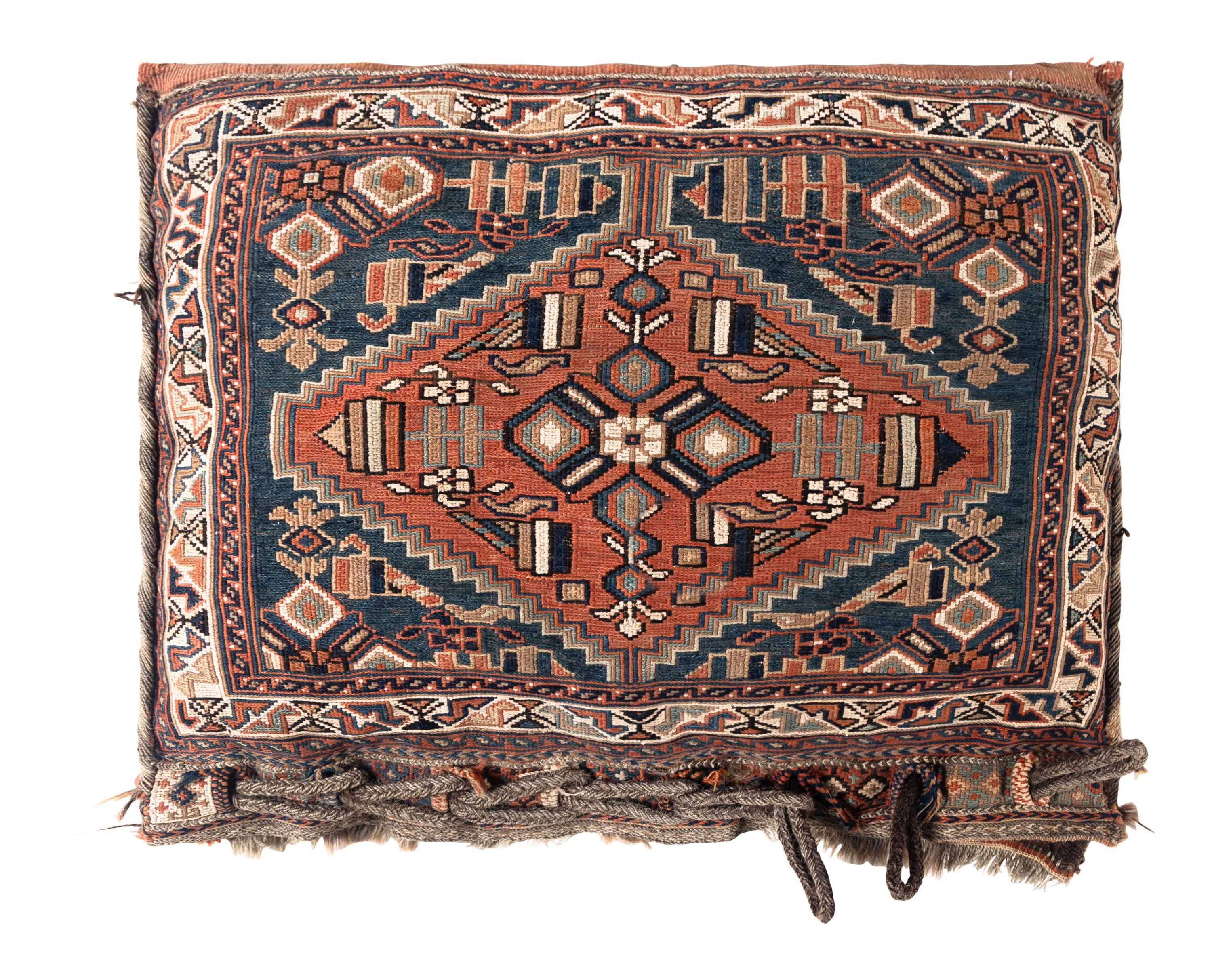 A Pair of Soumak Bag Face Pillows