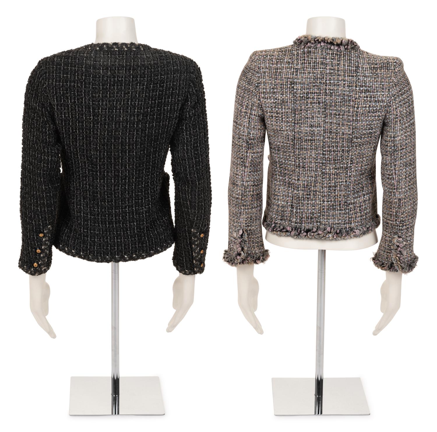 Collection of Four Chanel Pieces: One Two-Piece Skirt Suit and Two Jackets, 1990s-2003