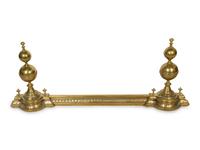 Approved for Donation A Brass Fireplace Fender