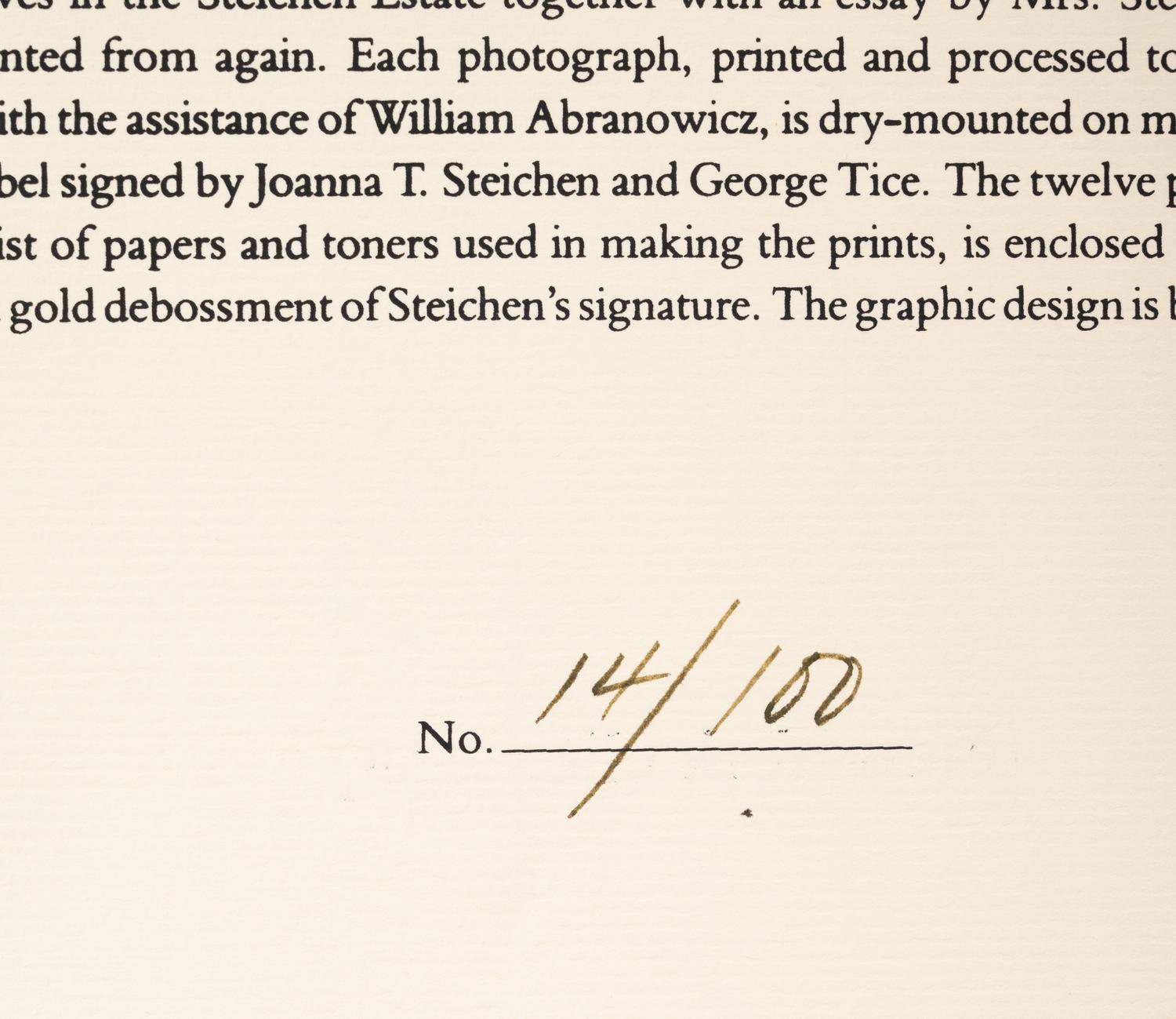 A group of five photographs (from In The Studio printed by George Tice with labels signed by George Tice and Joanna Steichen)
