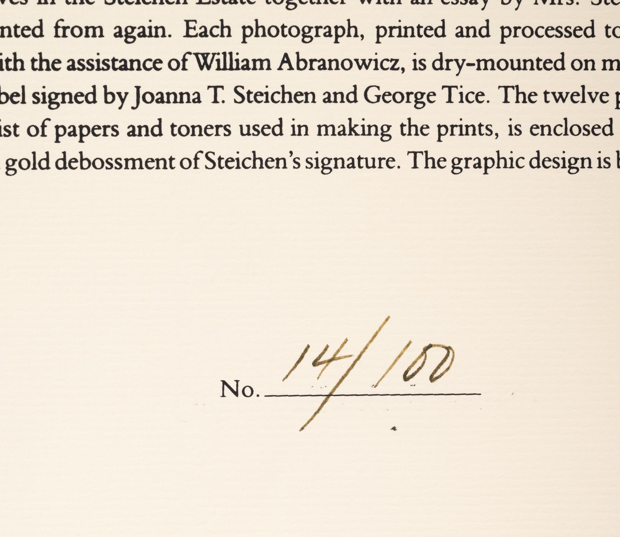 A group of five photographs (from In The Studio printed by George Tice with labels signed by George Tice and Joanna Steichen)