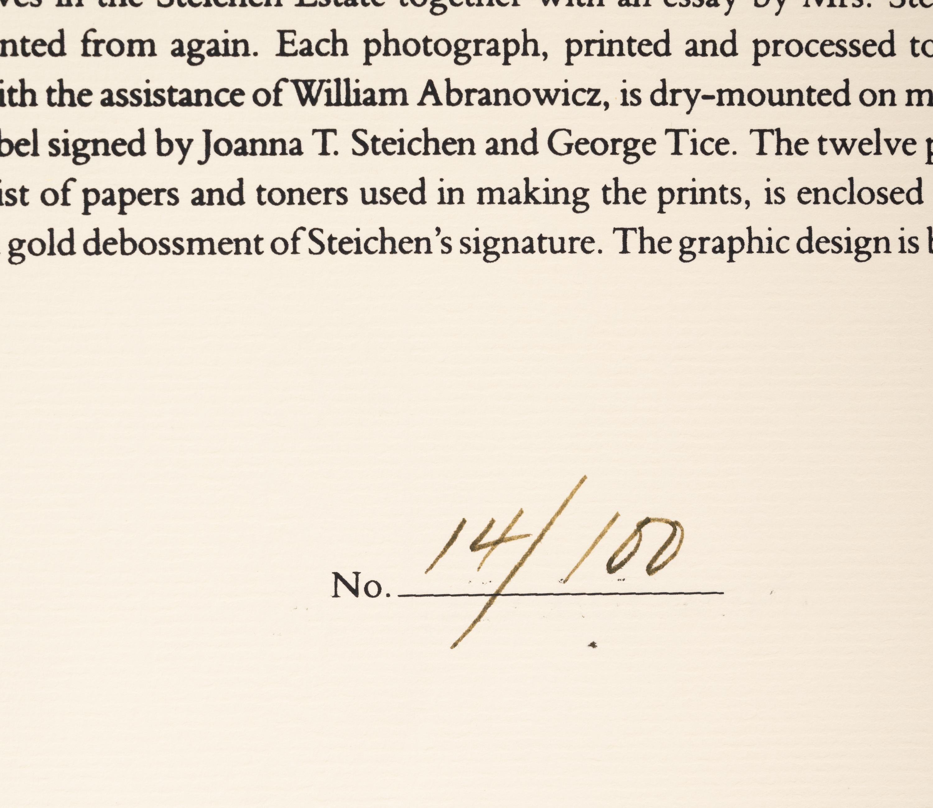 A group of five photographs (from In The Studio printed by George Tice with labels signed by George Tice and Joanna Steichen)