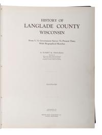 [WISCONSIN]. A group of county histories and other Wisconsin-related books, comprising: