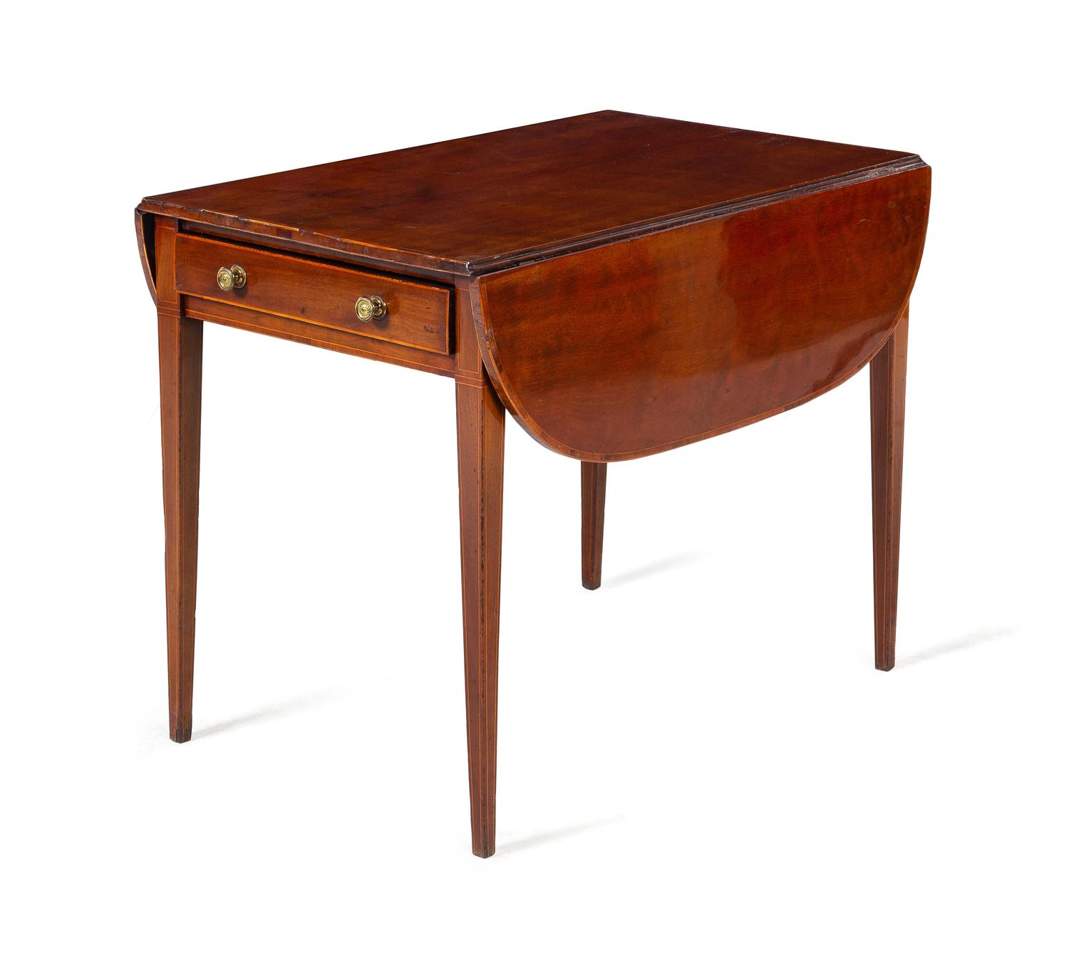 An English Mahogany Drop-Leaf Table
