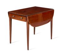 An English Mahogany Drop-Leaf Table