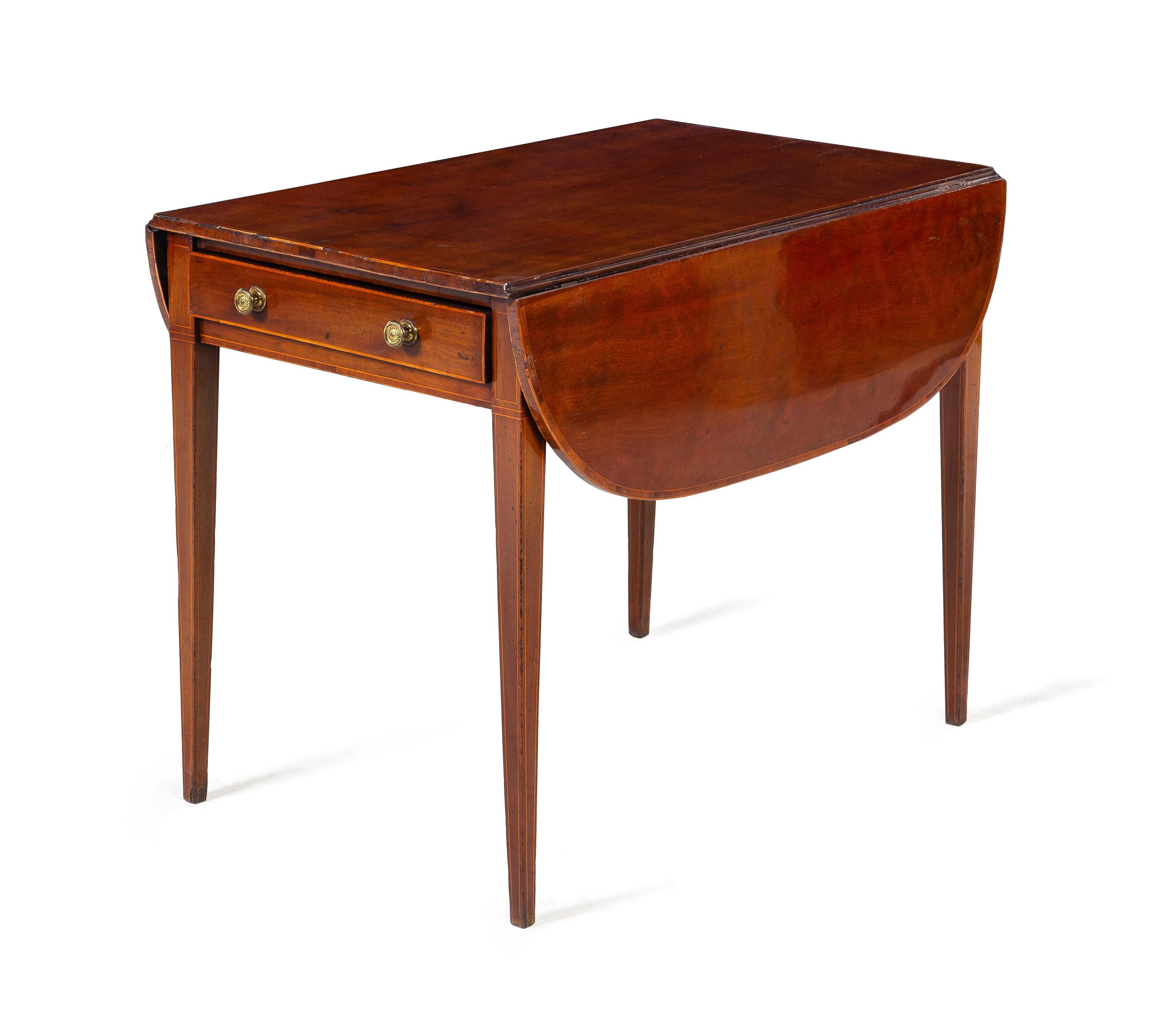An English Mahogany Drop-Leaf Table
