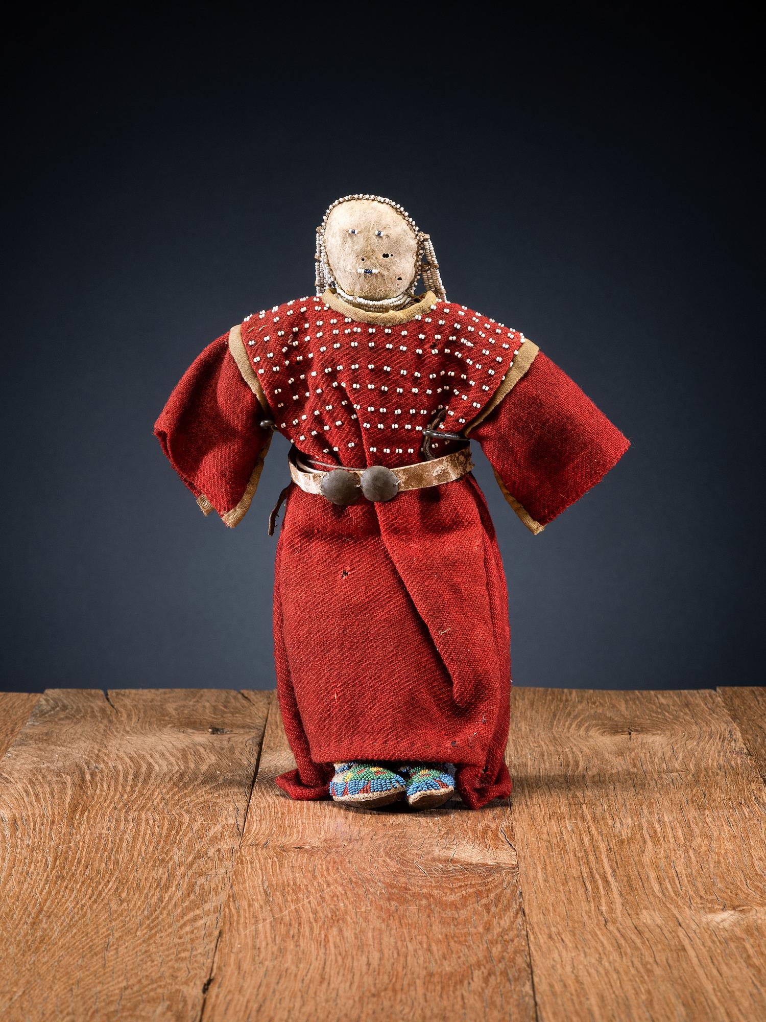 Sioux Beaded Hide Doll