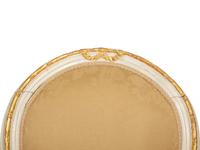 A Set of Eight Louis XVI Style Painted and Parcel Gilt Fauteuils