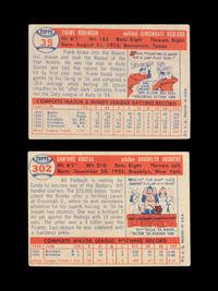 A Group of 1957 Topps Baseball Cards Including a Frank Robinson Rookie and Sandy Koufax