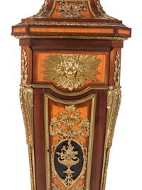 A Louis XVI Style Gilt Bronze Mounted Parquetry and Mahogany Régulateur de Pendule