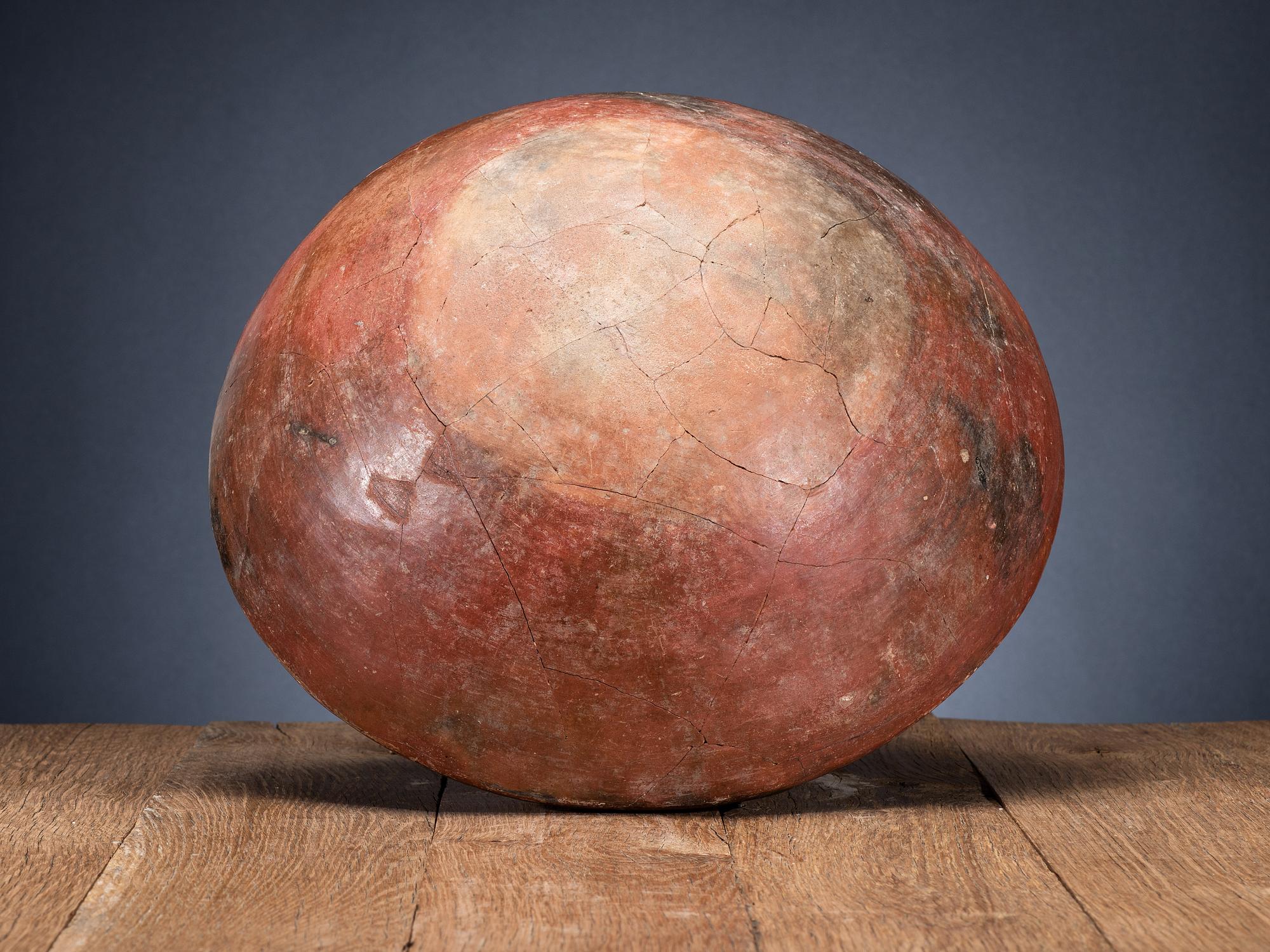 San Lazaro Pueblo Polychrome Pottery Olla