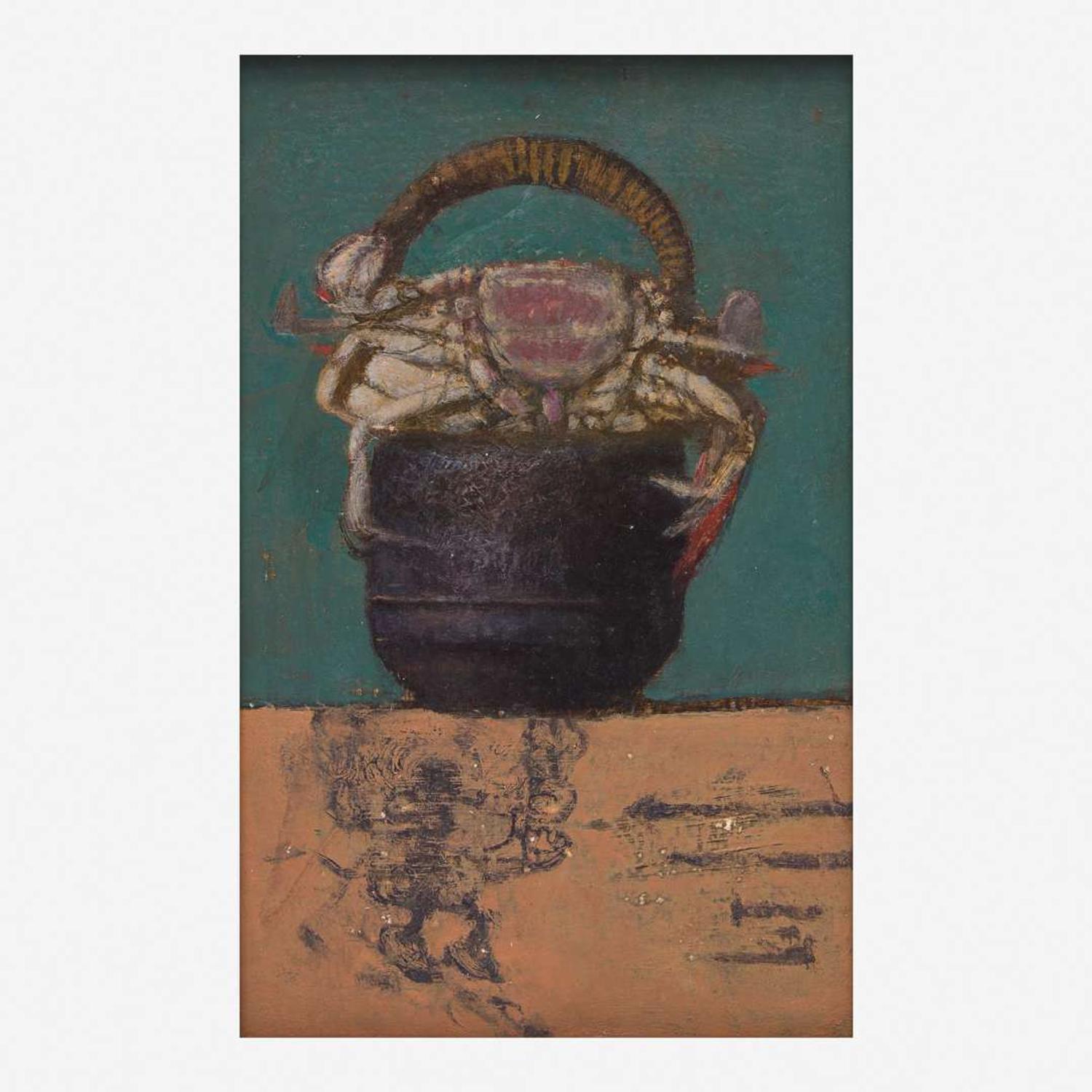 Bruce Kurland (American, 1938-2013) Soft-Shell Crab + Pot