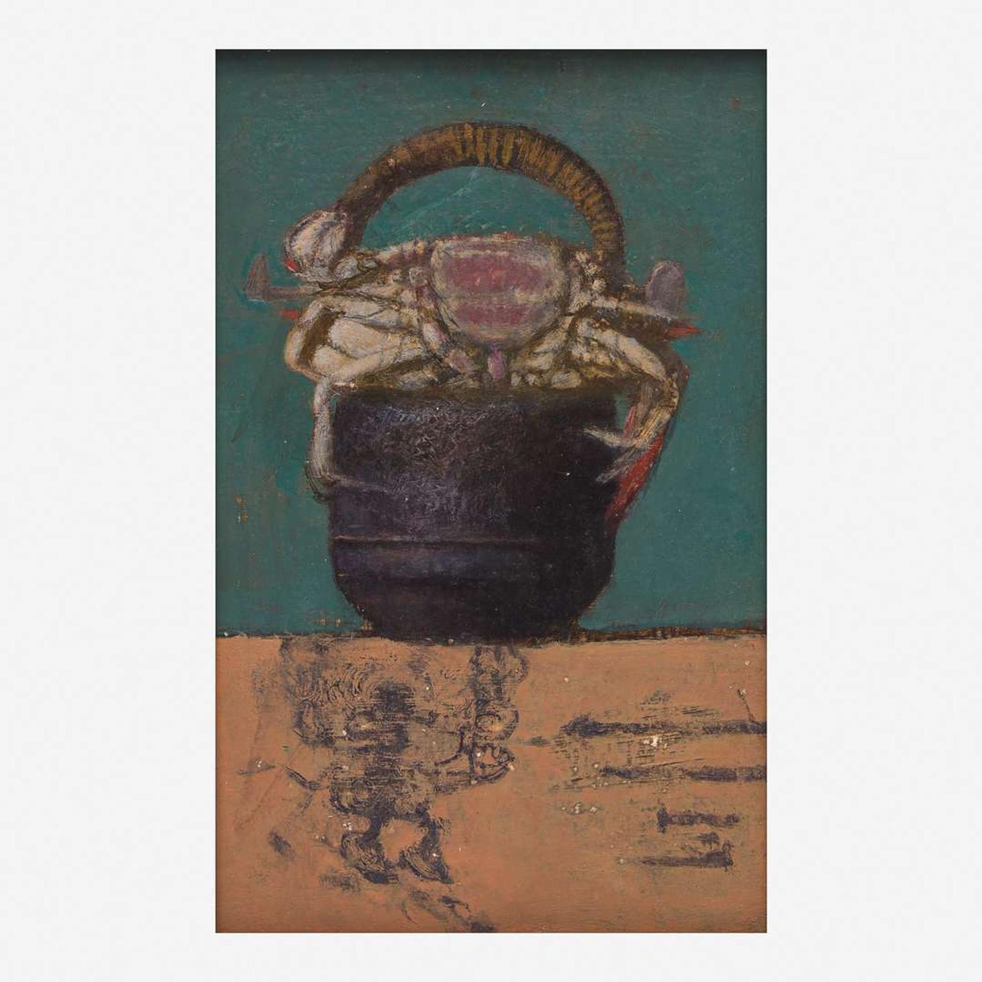 Bruce Kurland (American, 1938-2013) Soft-Shell Crab + Pot