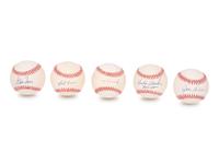 A Group of Over 70 New York Yankees Signed Autograph Baseballs,