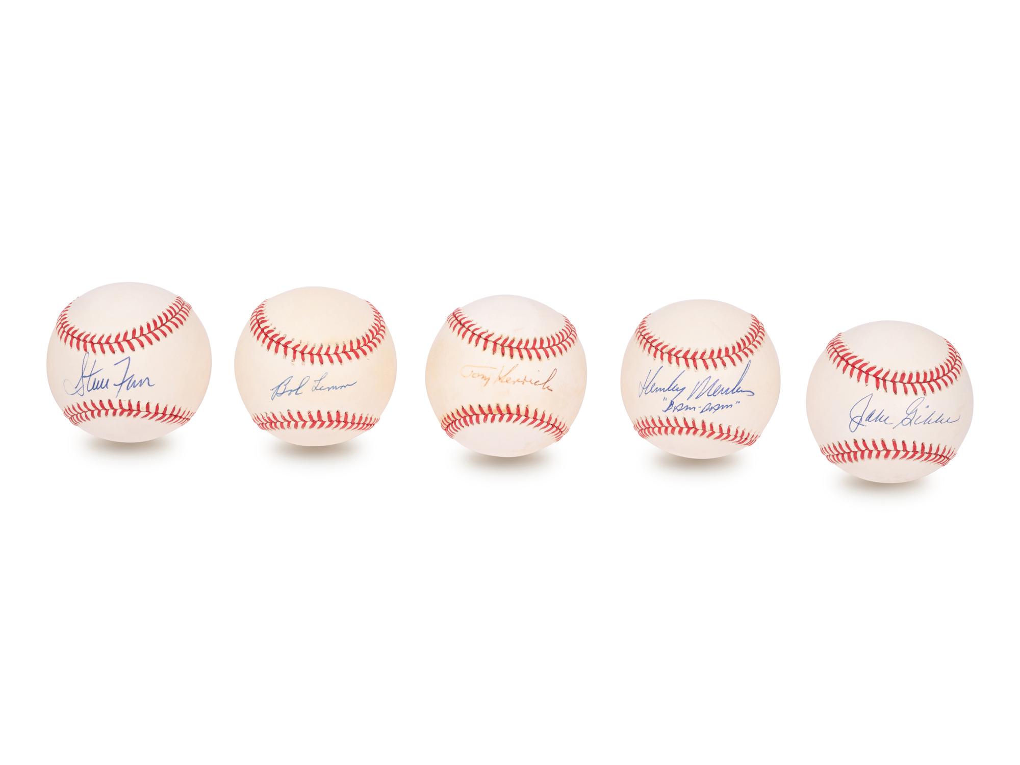 A Group of Over 70 New York Yankees Signed Autograph Baseballs,