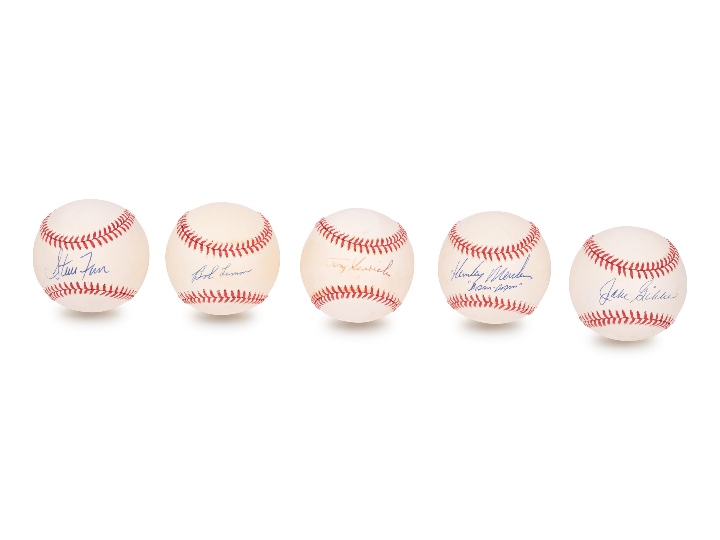 A Group of Over 70 New York Yankees Signed Autograph Baseballs,