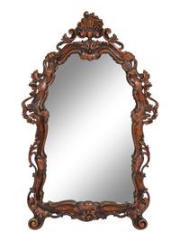 An Italian Baroque Style Console Table and Mirror