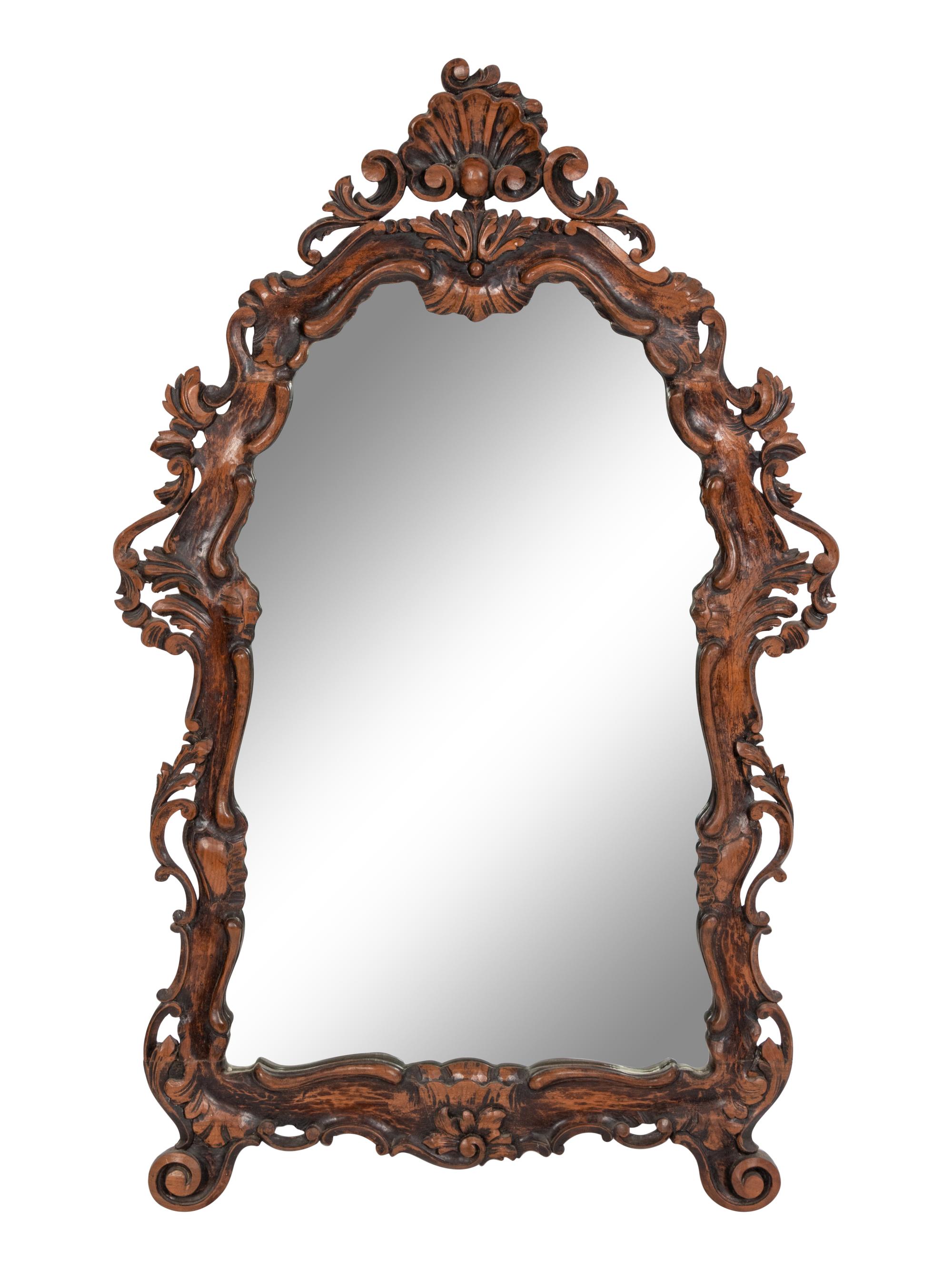 An Italian Baroque Style Console Table and Mirror