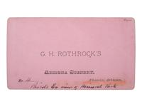[WESTERN AMERICANA] -- [ARIZONA]. ROTHROCK, G.H. (1843-1924), photographer. Birds Eye view of Mineral Park . Phoenix, AZ: ca 1876.