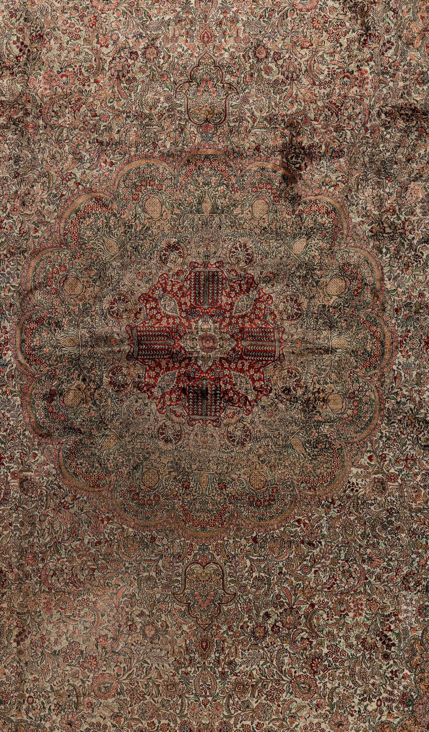 A Qum Silk Rug