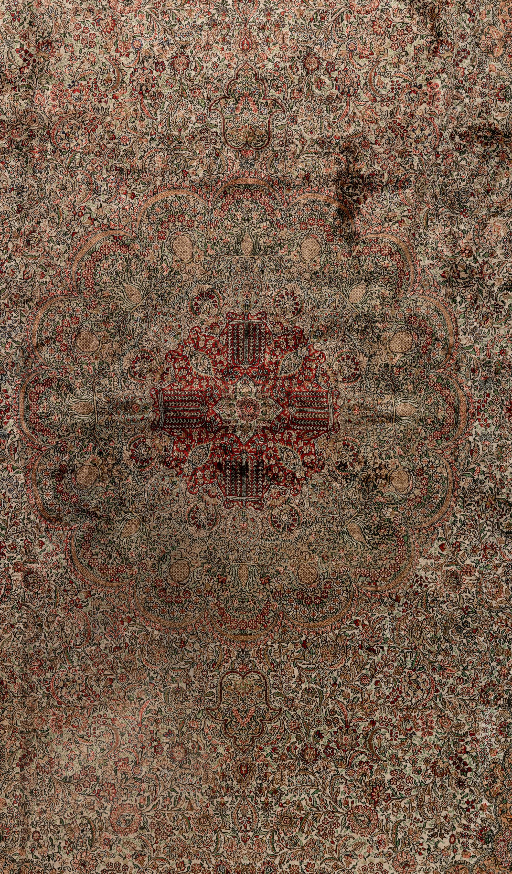 A Qum Silk Rug