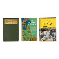 Maugham, W. Somerset (1874-1965). A group of 6 editions of Of Human Bondage , comprising: