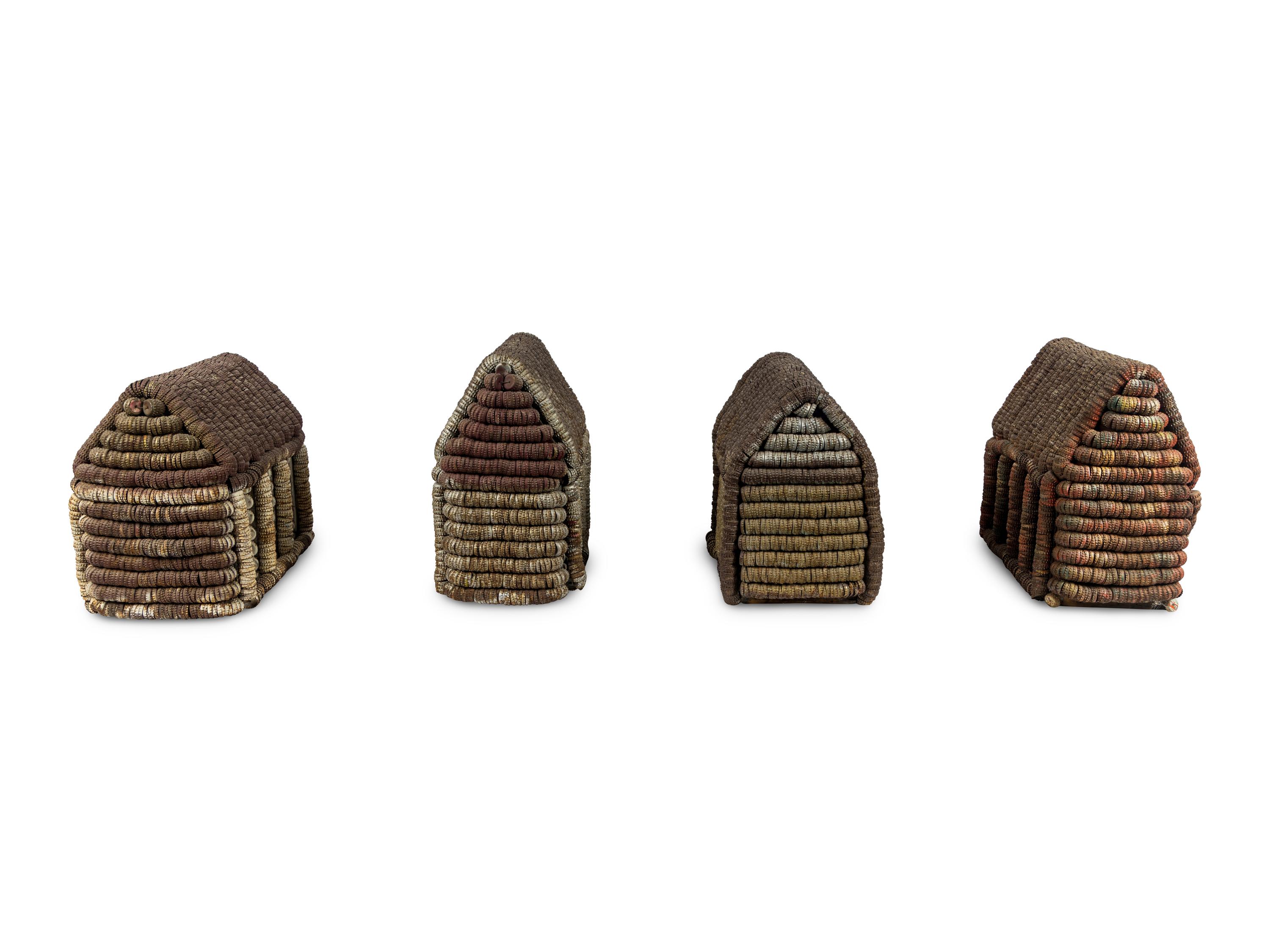 Four Bottle Cap Structures