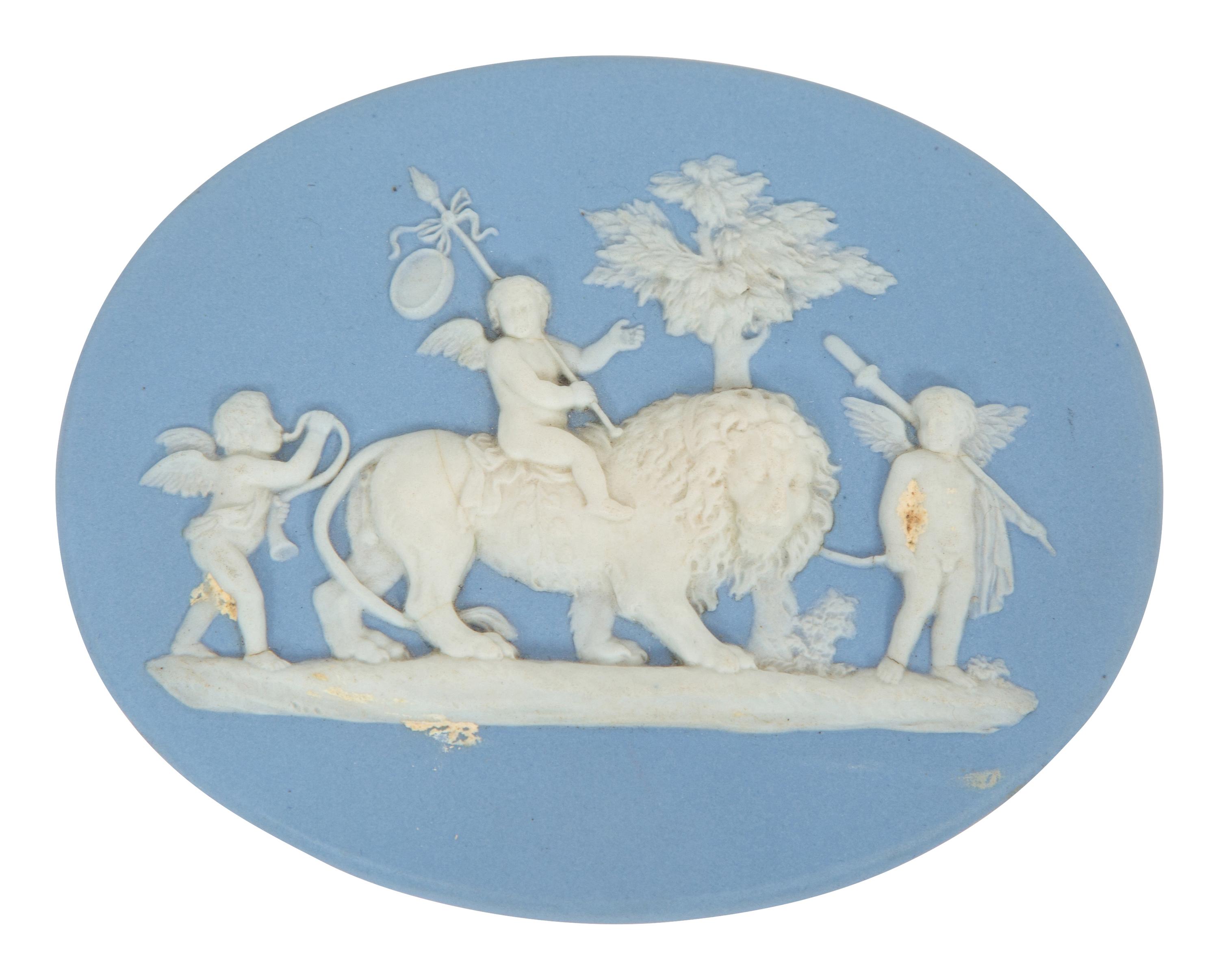 Seven Wedgwood Jasperware Oval Plaques