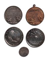 [EXONUMIA] Five Commemorative Medallions Relating to Cardinal Mazarin