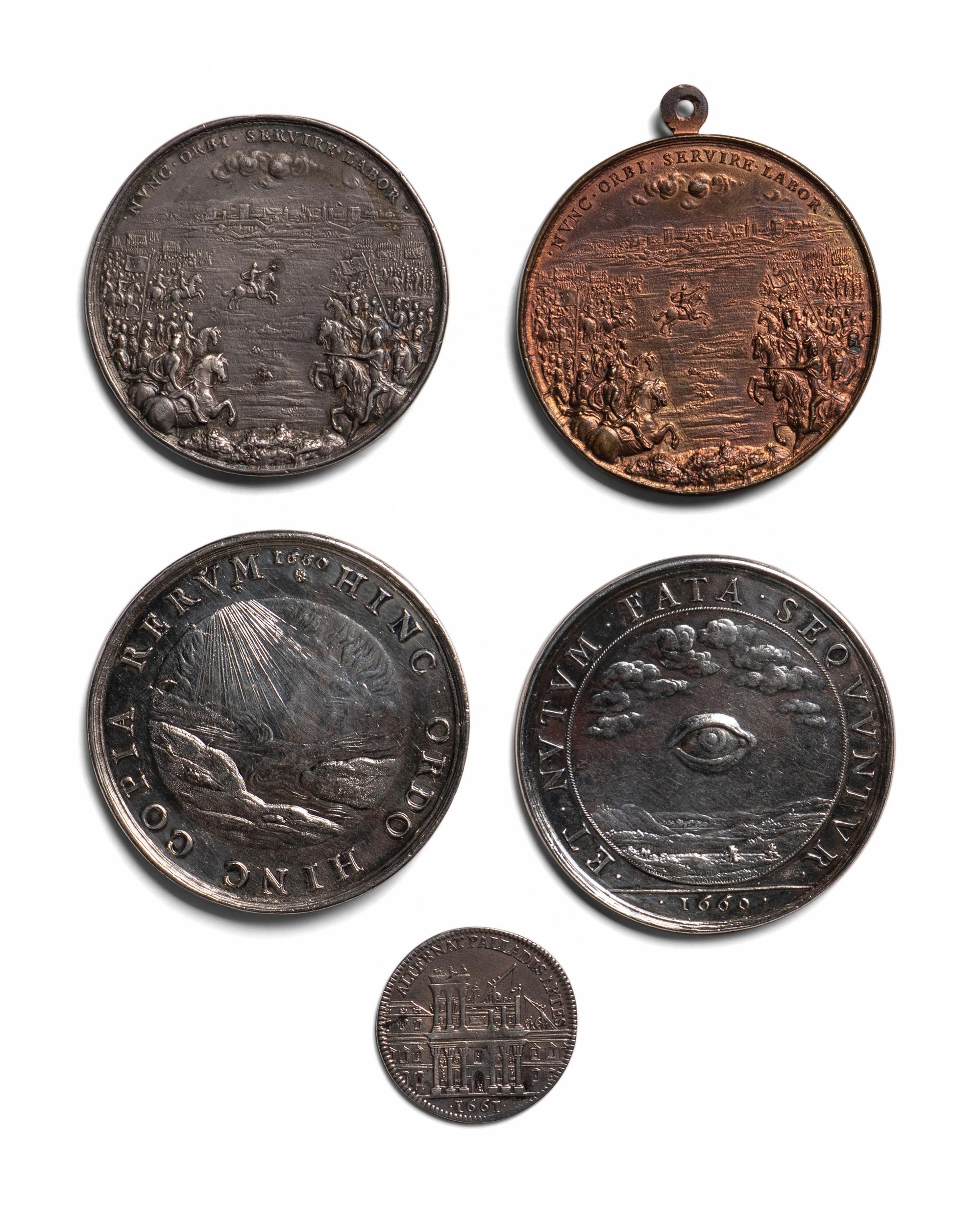 [EXONUMIA] Five Commemorative Medallions Relating to Cardinal Mazarin