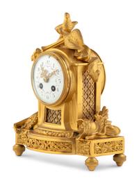 A French Gilt Bronze Mantel Clock